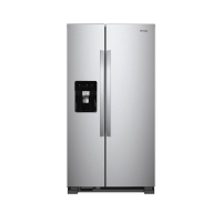 Whirlpool - 24.6 Cu. Ft. Side-by-Side Refrigerator - Monochromatic Stainless Steel