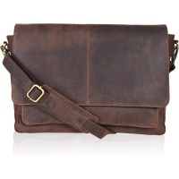Oak Leather Laptop Messenger Bag/Briefcase 