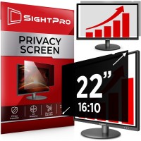 SightPro 22 Inch 16:10 Computer Privacy Screen Filter & Anti-Glare for 22" Monitors 