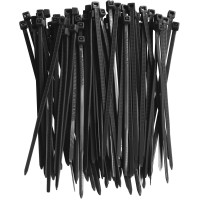 Zip Ties 4 Inch Self Locking Wire Ties - 100 Pack - Black 