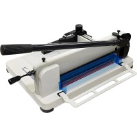 HFS (R) Heavy Duty Solid Steel Guillotine Paper Cutter - 400 Sheet Capacity (A4-12")