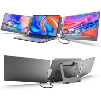 KYY USB-C Portable Dual Monitor Laptop Screen Extender - 14" FHD 1080P