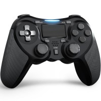 Terios PS4 Wireless Gaming Controller, Built-in Speaker & Multitouch Pad - Dark Black