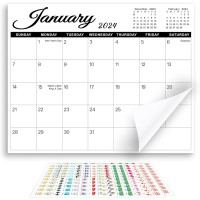 SKYDUE Magnetic Calendar & Planner (2023 Aug - 2024 Dec) - White