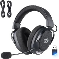 Redragon H858 3-Mode Wireless 7.1 Gaming Headset - Memory Foam Ear Pads, Detachable Noise-canceling Microphone 