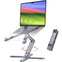 OMOTON 360 Rotating Ergonomic Adjustable & Foldable Laptop Stand / Riser 