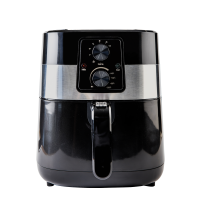 MyHome Electric 4Qt. Air Fryer Large Capacity, 3 Liters of Food - Black (Includes Recipes)