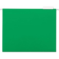 UNIVERSAL HANGING FOLDER LETTER 25/BOX GREEN