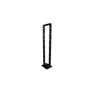 Newlink 24RU Steel Rack 4'x 19" - Black Powder Coated 24U Server Cabinet