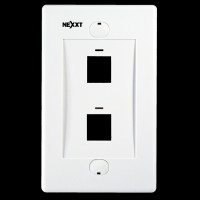NEXXT WALL PLATE 2 PORT