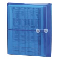 Smead Poly String & Button Booklet Envelope - BLUE - 5/PACK