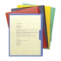 Smead Poly Opaque Jackets, ASSORTED - 5/PACK