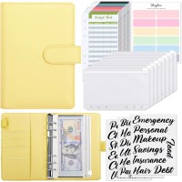 SKYDUE Budget Binder with Cash Envelopes & Expense Budget Sheets - Yellow