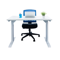 Zoe Single Desk White By Mesa