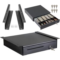 Volcora Register w/ Under Counter Mounting Metal Bracket - 16" Cash Drawer Volcora Register w/ Under Counter Mounting Metal Bracket - 16" Cash Drawer