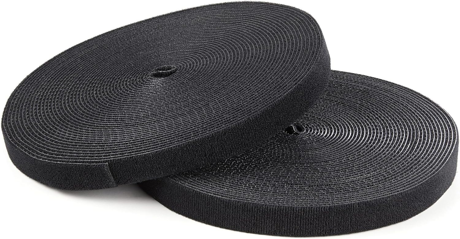 StarTech Hook and Loop Tape 100 ft Roll -Black
