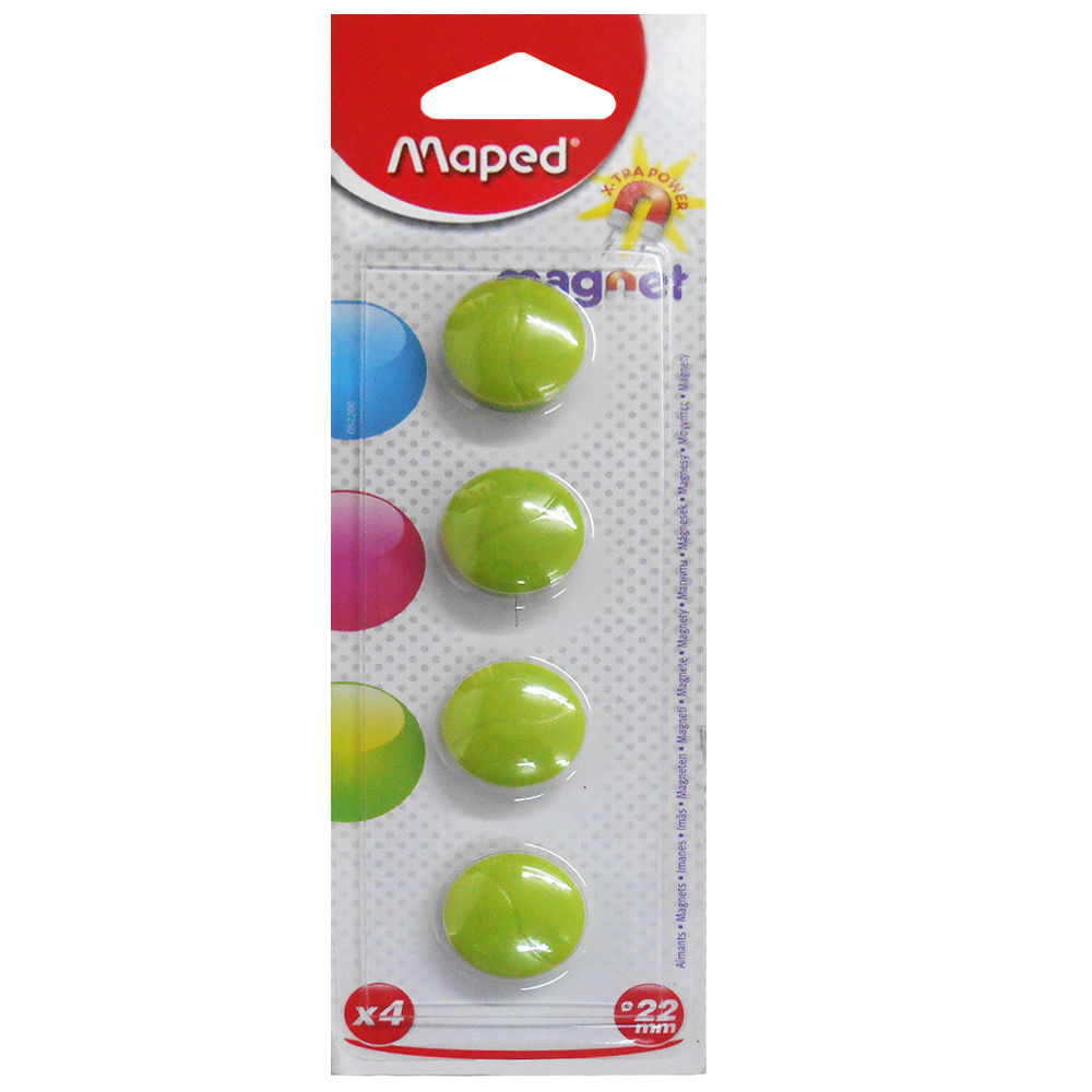 Maped magnets diameter 22 mm, 4 pieces