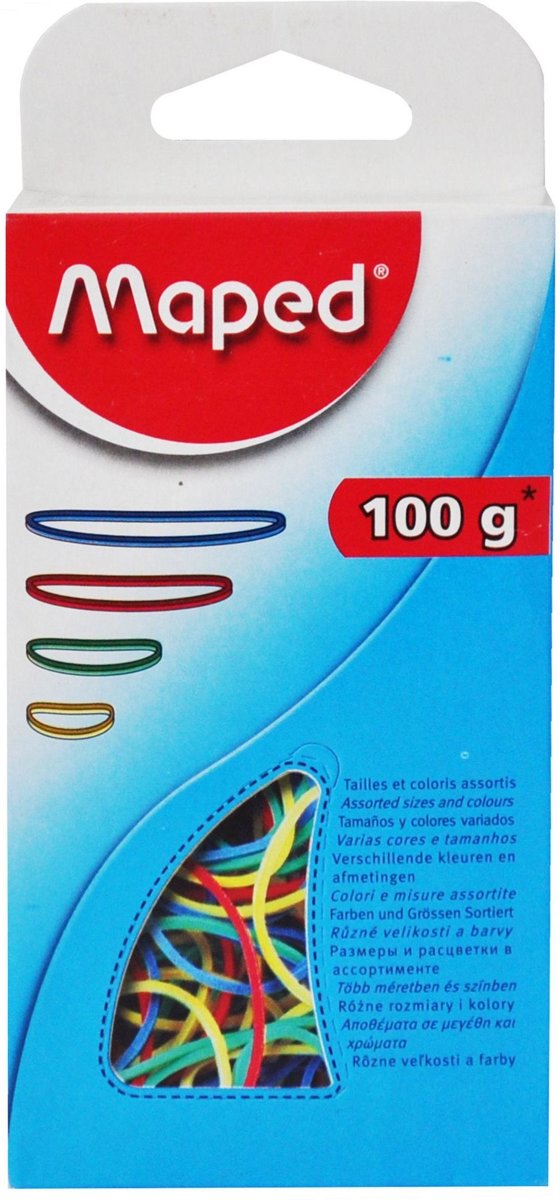 Maped Rubberbands 100 Pieces Assorted