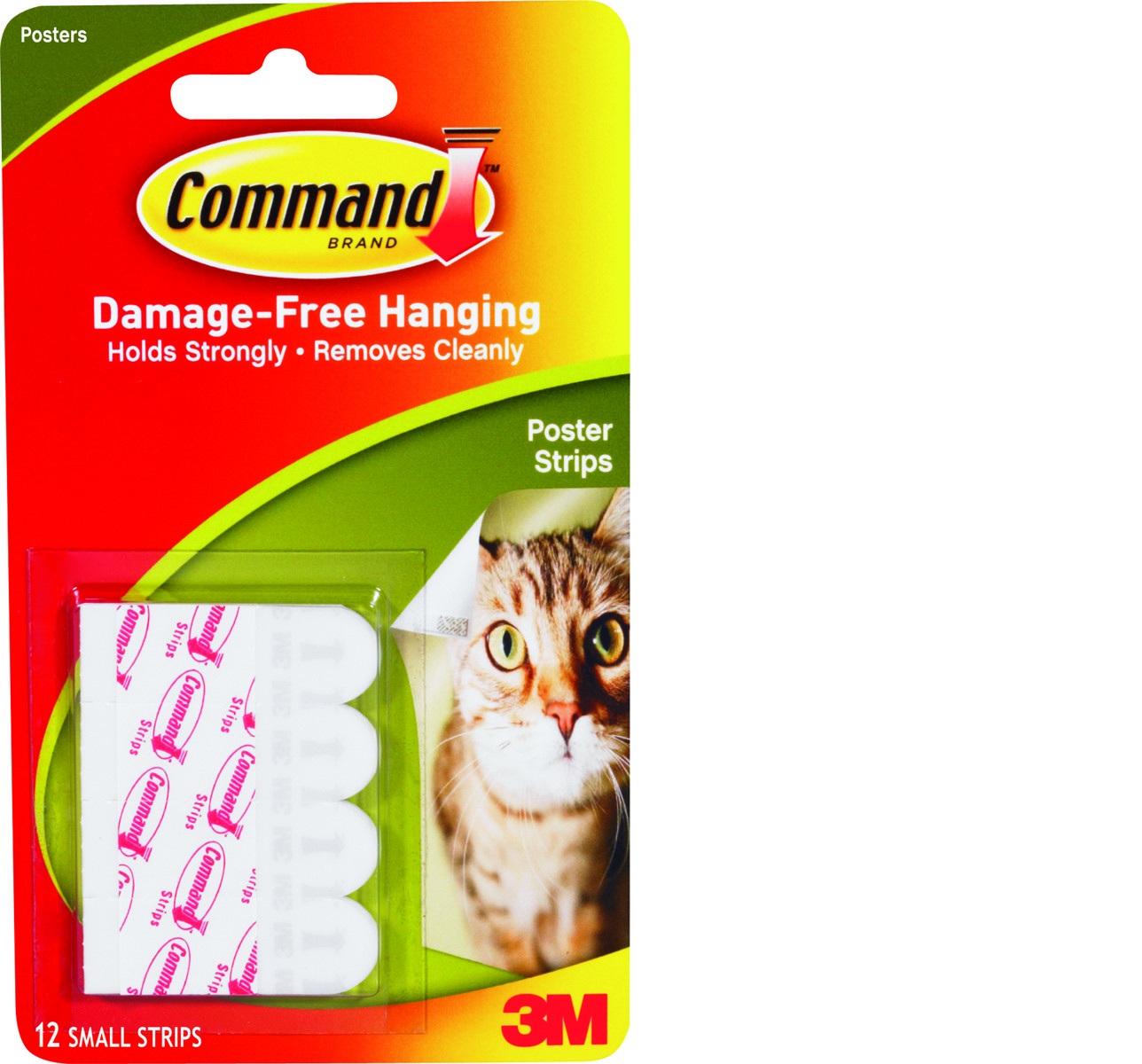 3M POSTER STRIPS WHITE 12/PACK