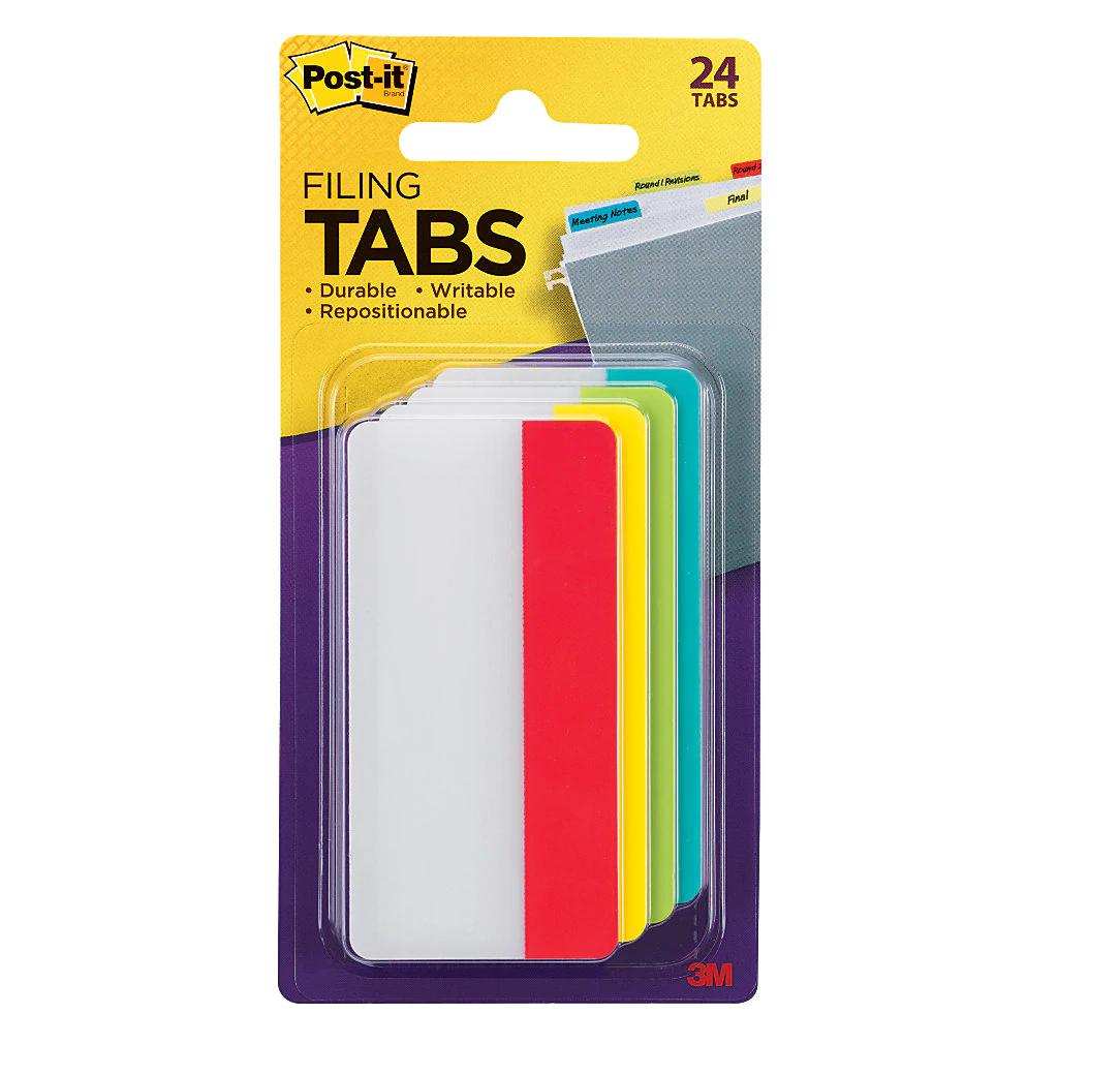 3M FLAG POSTIT 3X1.5 24/PACK ASSORTED