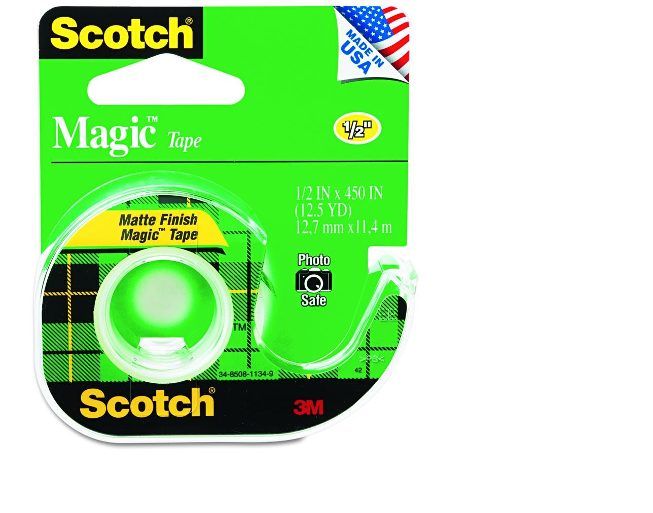 3M TAPE HANDHELD DISPENSER GREEN CLEAR - SINGLE