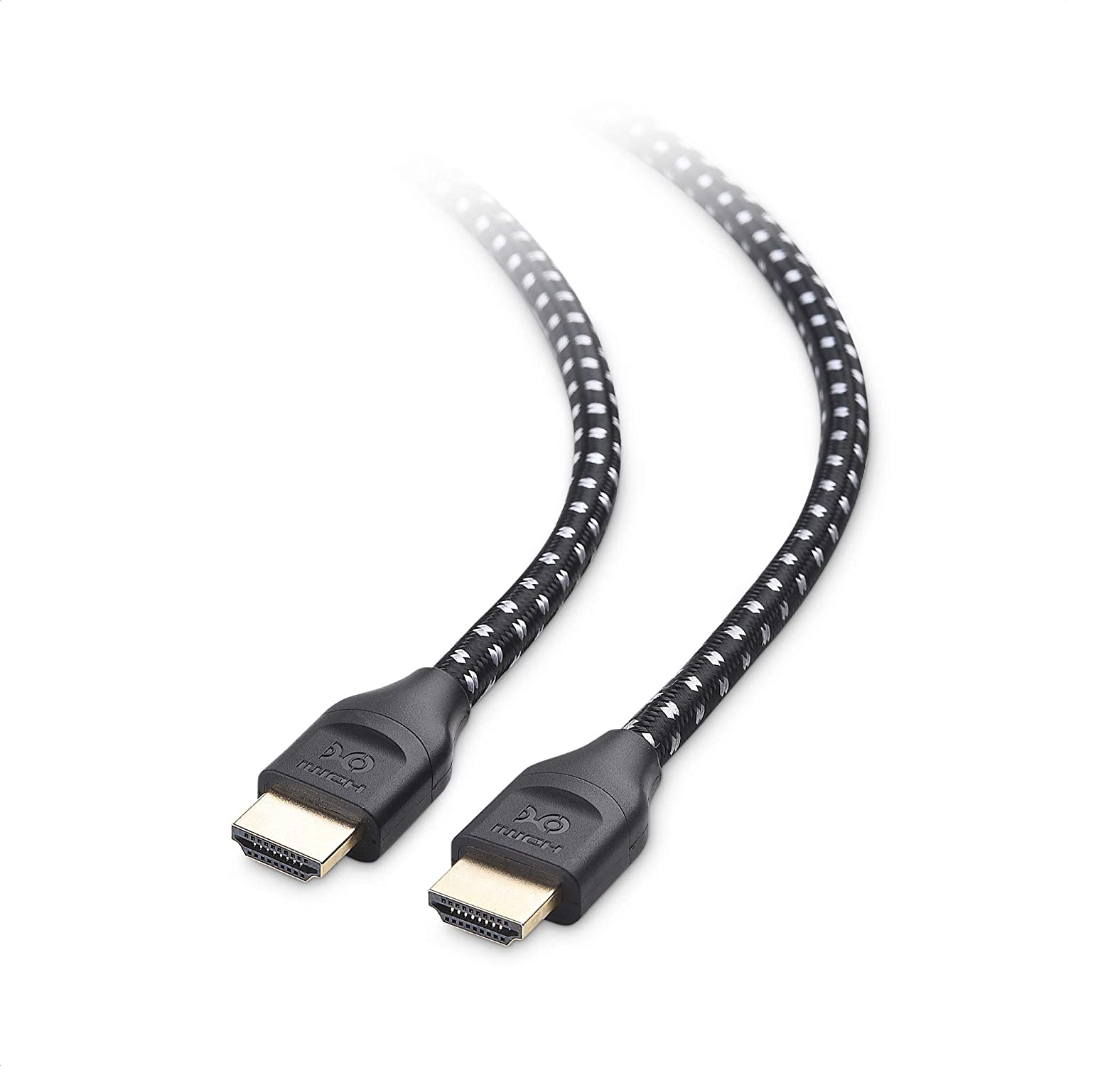 Cable Matters 48Gbps Ultra HD 8K HDMI Cable (Braided 8K HDMI Cable) with HDR for PS5, Xbox Series X/S, RTX3080 / 3090, Apple TV, and More - 2m, 6.6 Feet