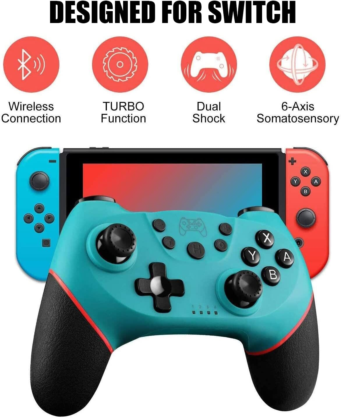 Diswoe Nintendo Switch Controller, Wireless Pro Controller for Switch ...