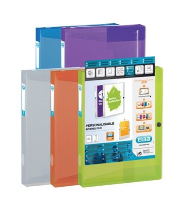 ELBA POLYV VERZ-BOX 40MM CLEAR