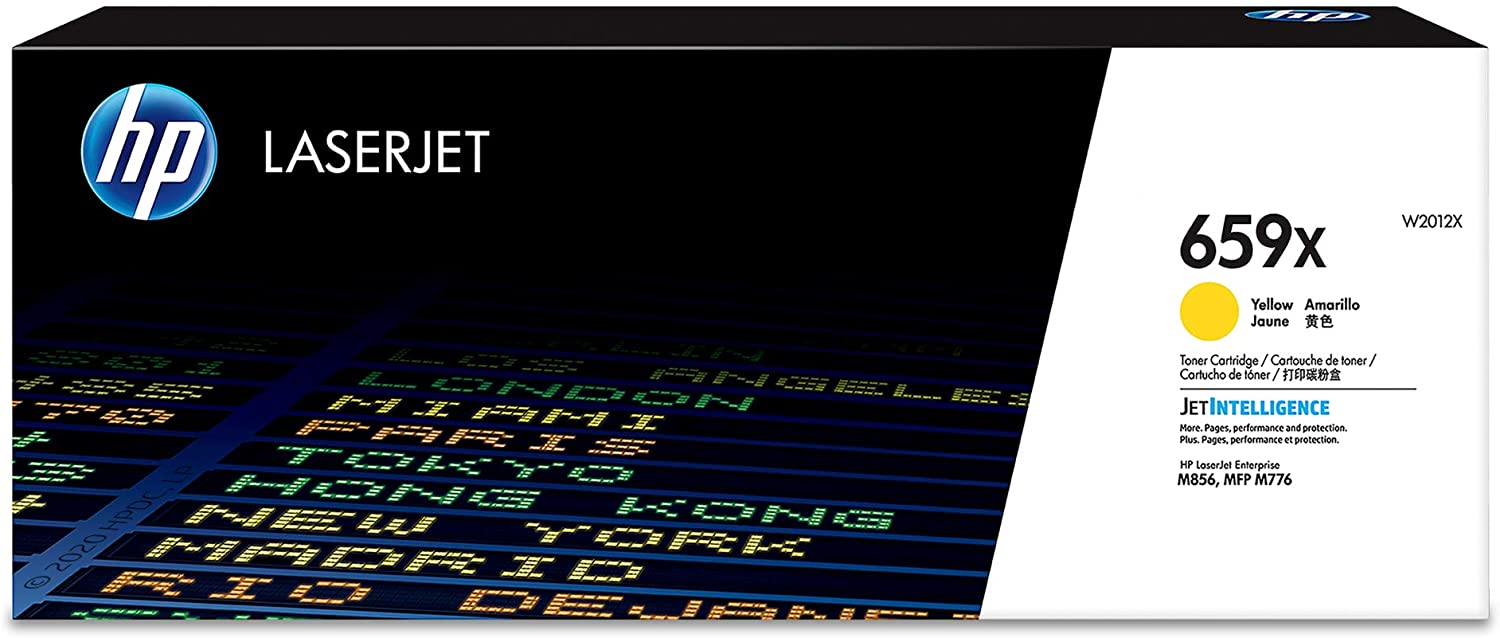 HP 659X High-Yield Laserjet Toner Cartridge Yellow