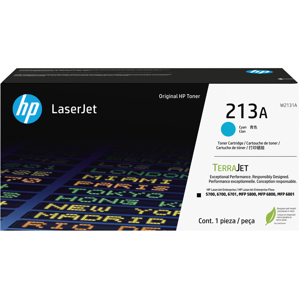 HP 213A TerraJet LaserJet Toner Cartridge (Cyan)