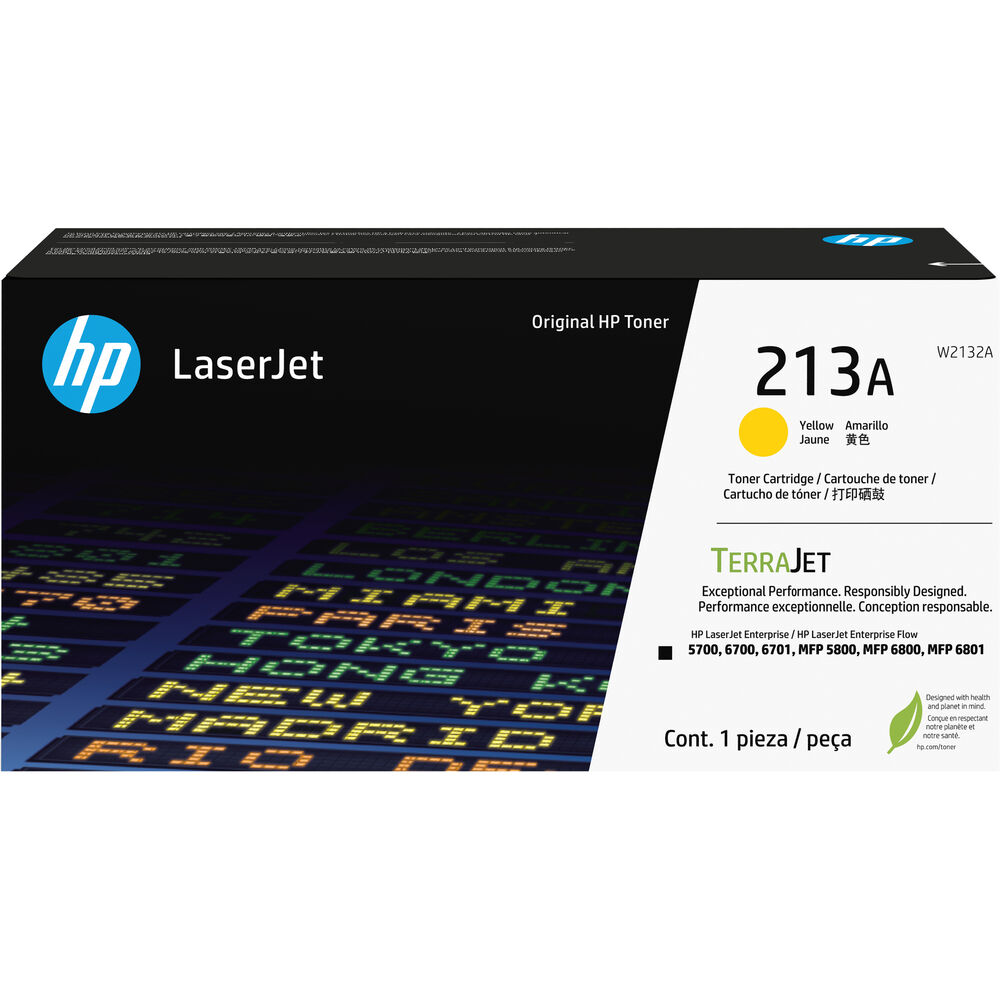 HP 213A TerraJet LaserJet Toner Cartridge (Yellow)