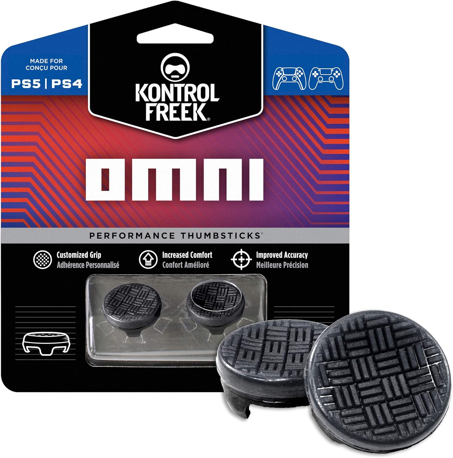 KontrolFreek Omni for Playstation 4 (PS4) and Playstation 5 (PS5) | 2 Performance Thumbsticks