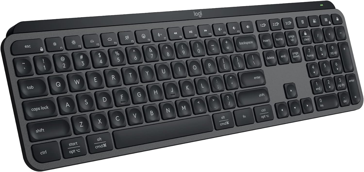 Logitech MX Keys S Wireless Illuminated Keyboard - Graphite