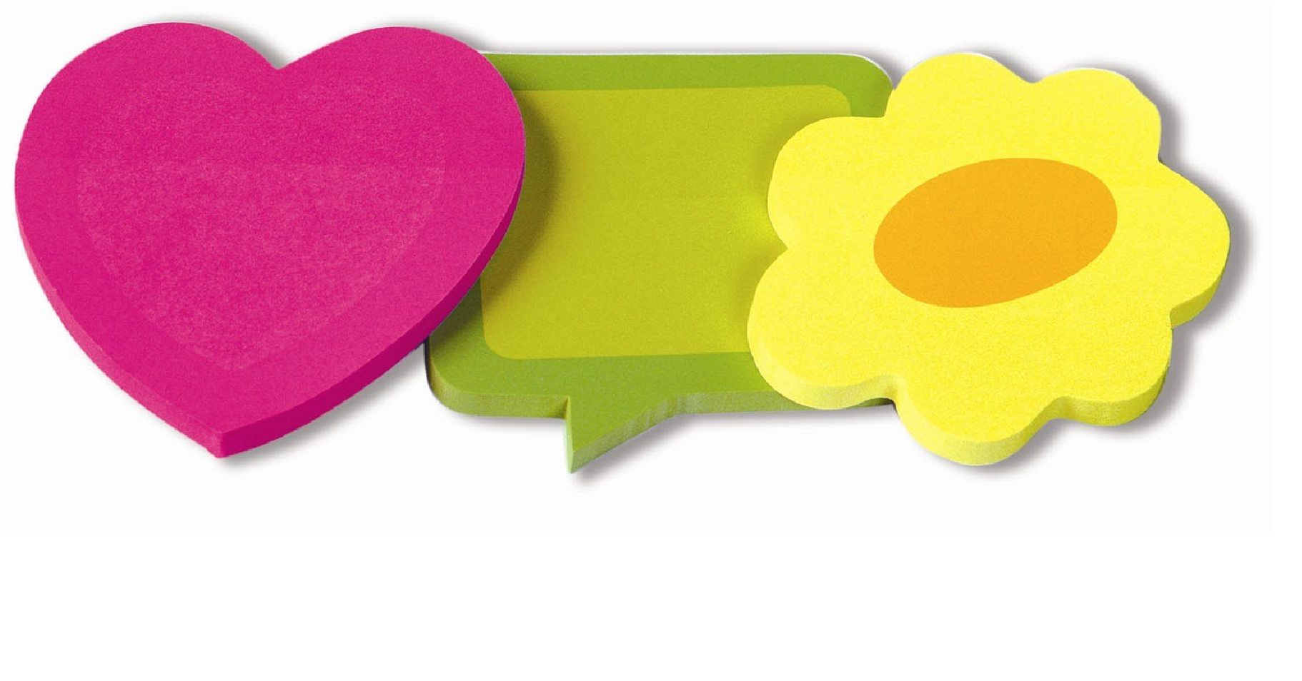 REDI-TAG NOTEPADS DIE-CUT SHAPES ASSORTED 3X