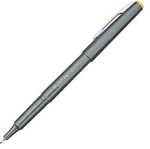 Pilot Razor Point Fine Line Marker Pens, Ultra Fine Point, Black,