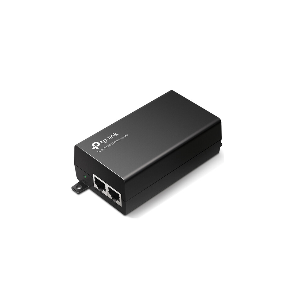 TP-LINK TL-PoE160S | 802.3at/af Gigabit PoE Injector | Non-PoE to PoE Adapter | Supplies PoE (15.4W) or PoE+ (30W) | Plug & Play | Desktop/Wall-Mount | Distance Up to 328 ft. | UL Certified, Black