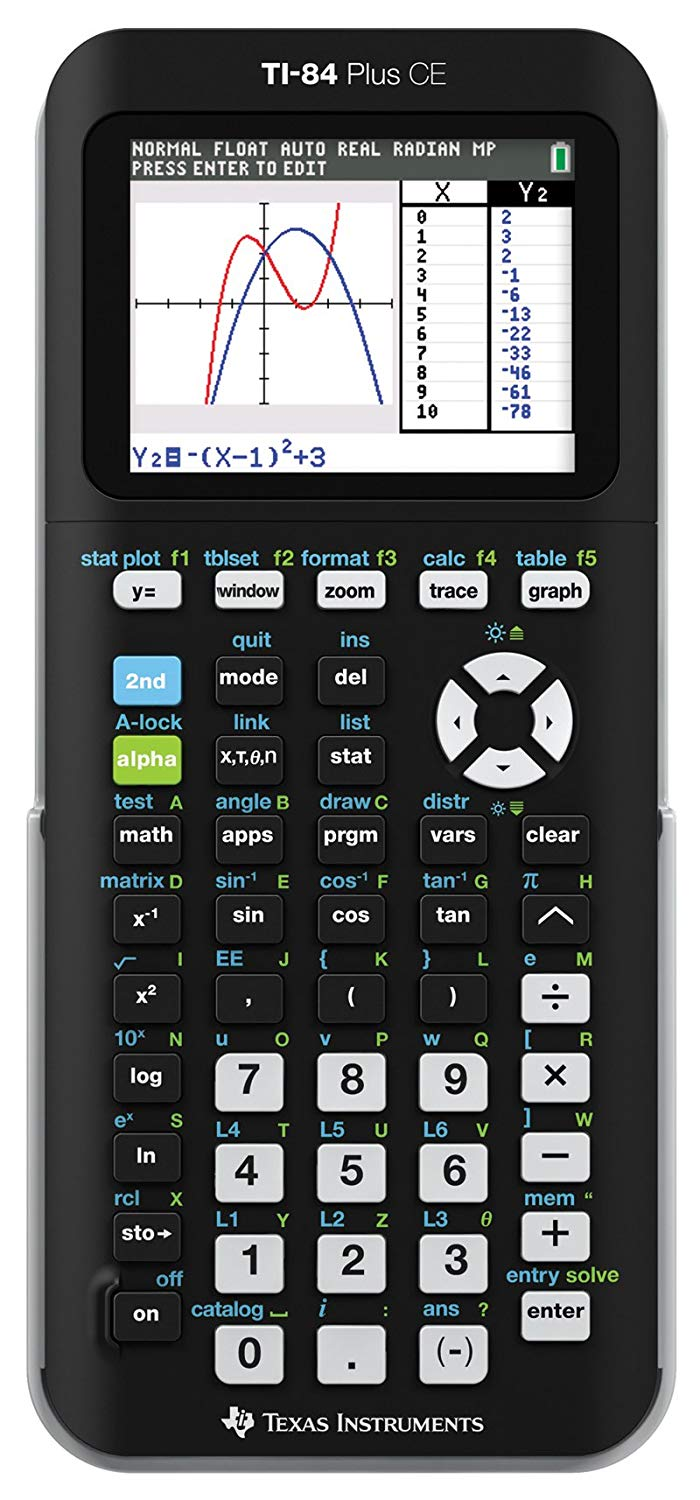 Texas Instruments Color Graphic Calculator TI-84 Plus CE