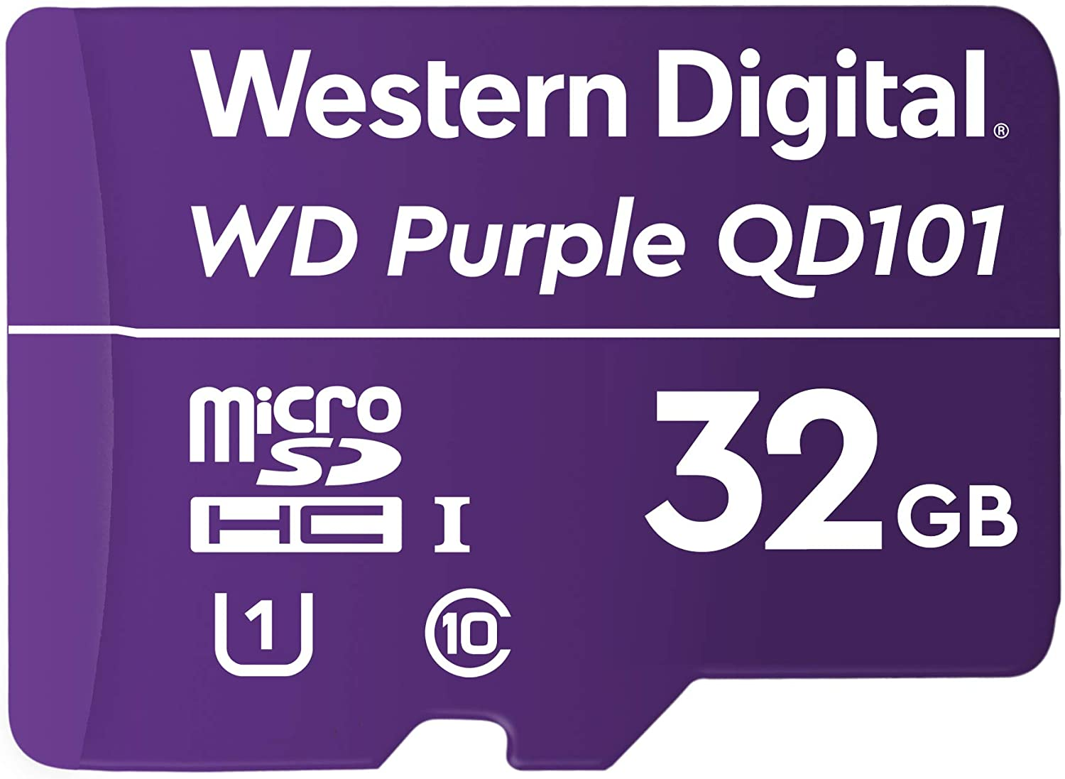 Western Digital SC QD101 Micro SD Card 32GB WD Purple Surveillance Camera WDD032G1P0C