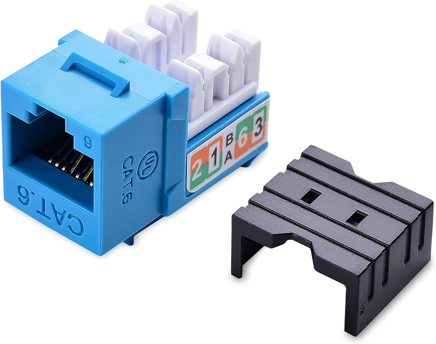 Cable Matters UL Listed RJ45 Keystone Jack - Blue - 1x