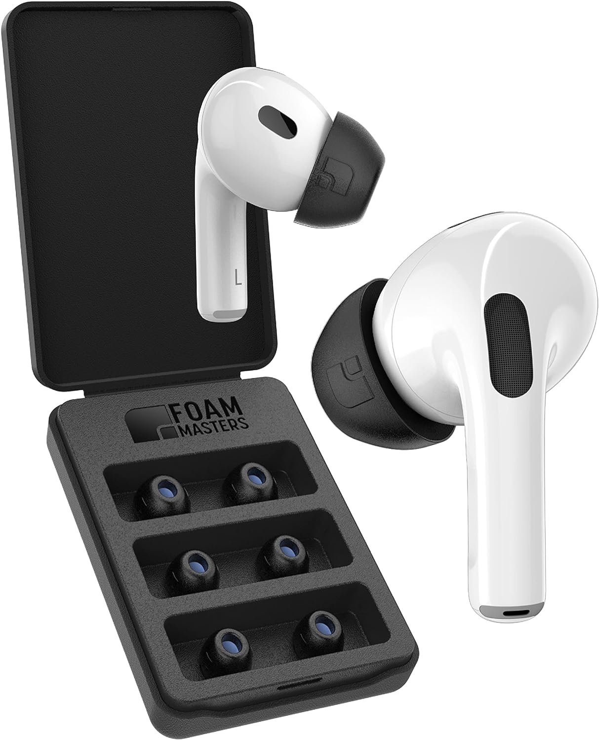 Foam Masters Ultra-Premium Memory Foam Ear Tips for AirPods Pro 1st & 2nd Gen